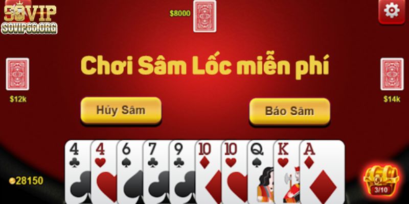 Sâm đã được phát triển trong danh mục game bài kinh điển tại Sovip66